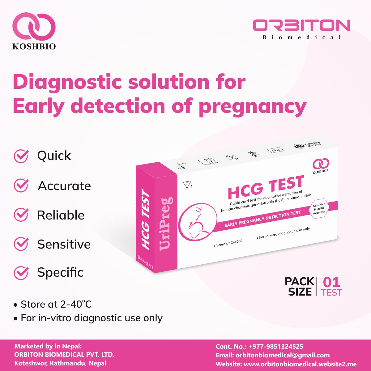 HCG Test-Monopack